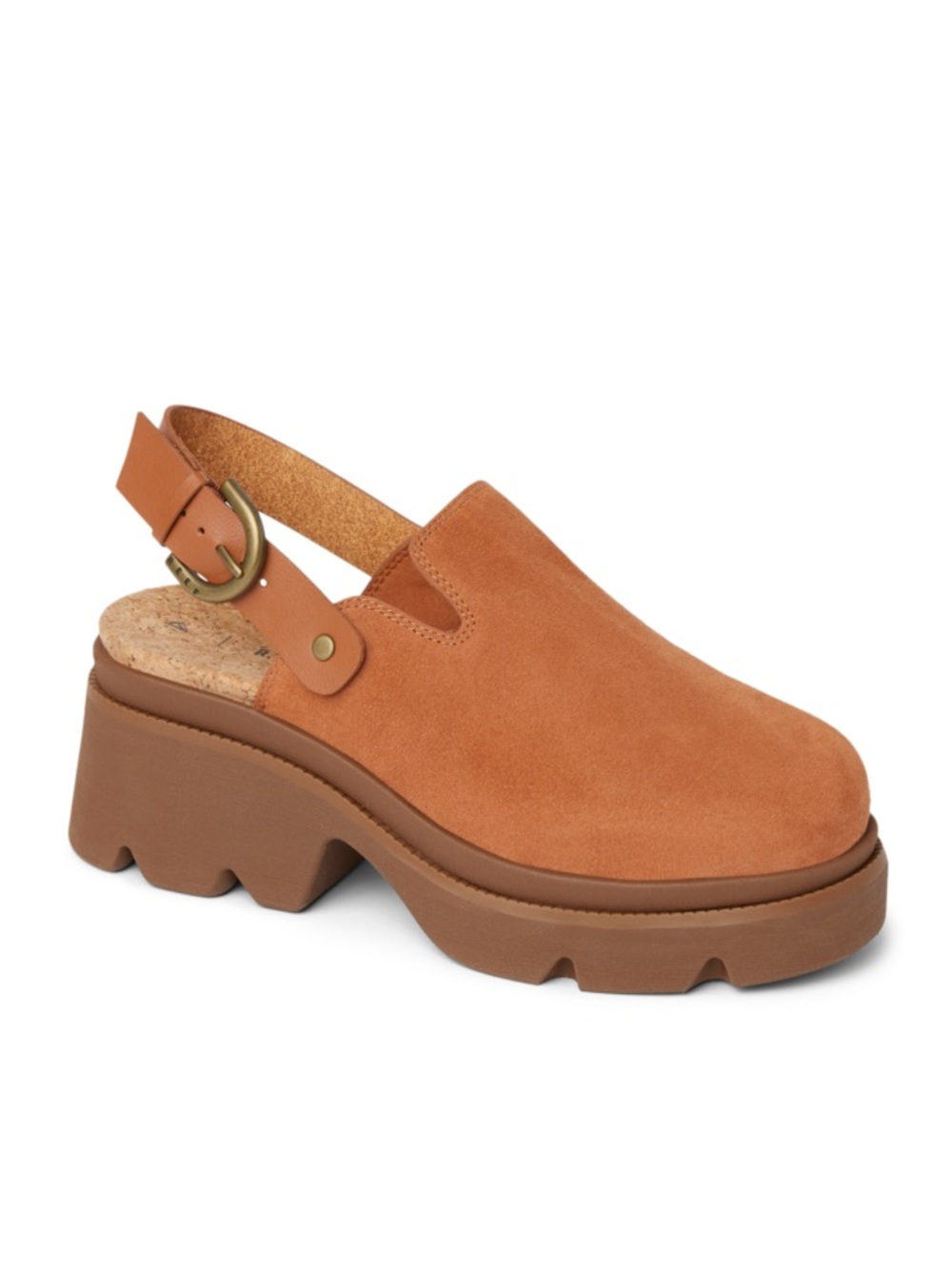 Reef Vista Luxe Solene Leather Platform Clogs